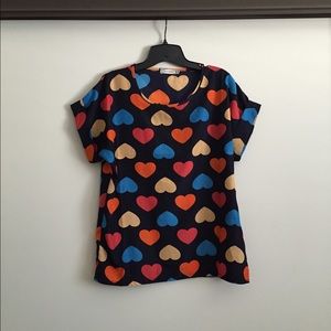Liva Girl heart chiffon top